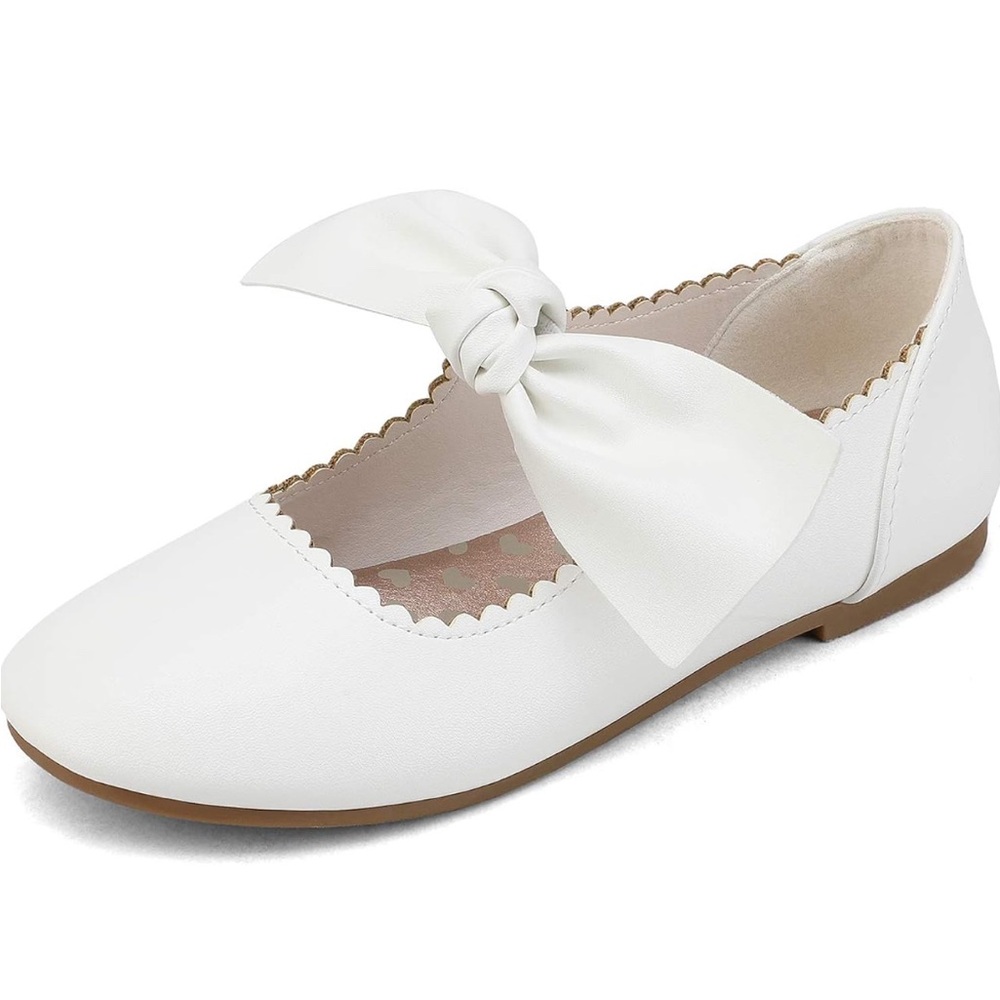 Flower Girl Dress Shoes Mary Jane Ballerina Flats Shoes Toddler/little/Big Kids